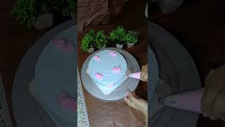 Vanilla cake design cakedecorating shortsviral