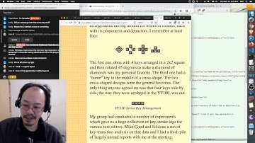 Arrow Keys efficiency, vim vs inverted T, WASD, 2 handed arrows. Emacs/vi Keys History. 2019-11-14