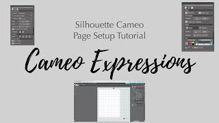 Silhouette Cameo Page Setup Tutorial for Beginners Page Set Up Video