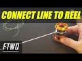 Fishing knots arbor knot  how to tie fishing line to reel