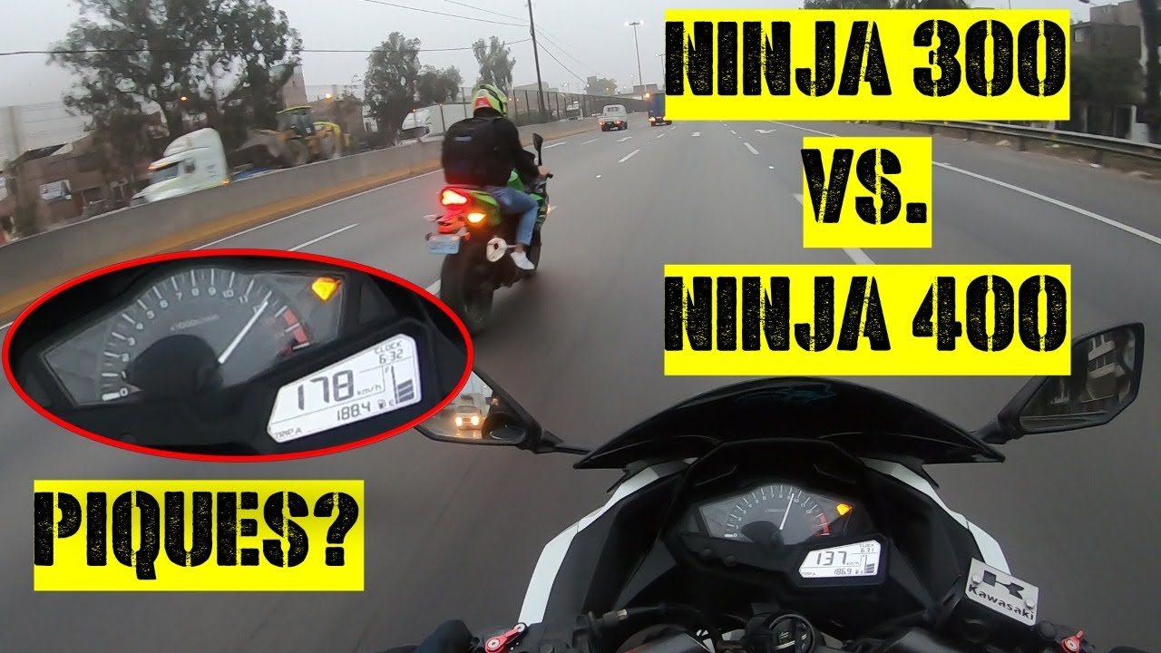 KAWASAKI NINJA 300 VS. NINJA 400 | MINIDUELO EN EVITAMIENTO, LIMA-PERÚ | FULL ADRENALINA-PIQUES