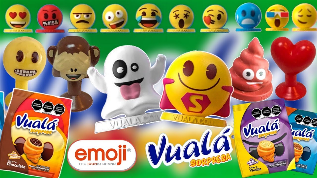 EMOJIS La Nueva Colección En Vuala Hay Muchísimas Figuras-Ventosas-Parches y Demás Coleccionables