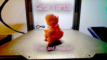 Cute Turtle (Flexi!) - 3D Print Timelapse