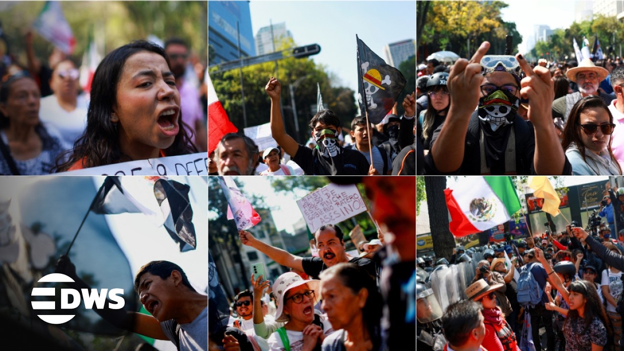 Gen Z Leads Massive Mexico City March Against Corruption and Rising Violence | DWS News | AM14