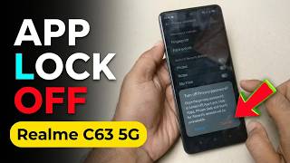Realme c63 5g me app lock aur hide app lock ko off kaise karenge screenshot 2