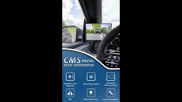 5.7inch HD 1080P Car Side View Camera Monitor Waterproof Digital Rearview E-wing Mirror Easy Install