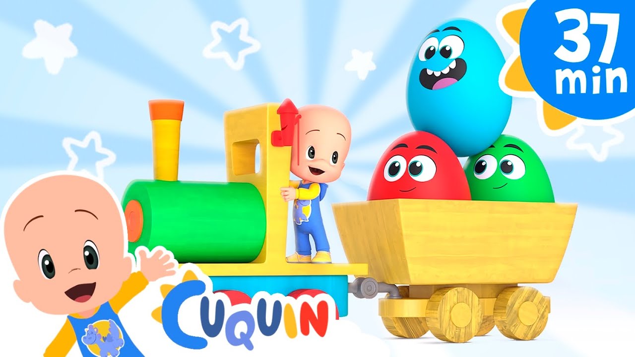Cuquín juega con los huevos burlones | Canciones y episodios con la Familia de Cleo & Cuquín