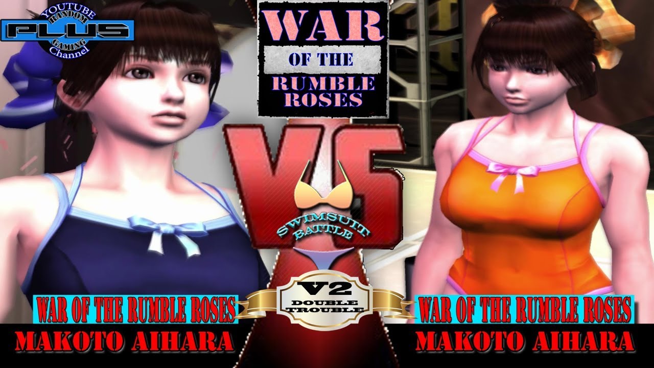 War of the Rumble Roses V2 Double Trouble Swimsuit Battle featuring Makoto Aihara | Rumble Roses