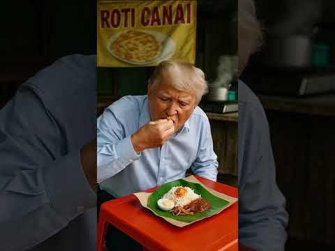 POV Trump Eats Nasi Lemak With His Hands For The First Time 