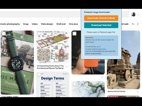 How to Bulk Download Images from Pinterest (Chrome Extension Demo)