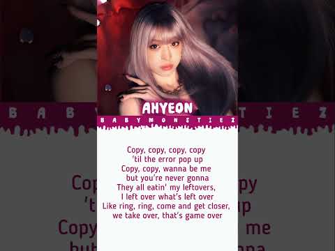 We Go Up Ahyeon Rap Lyrics Ahyeon Babymonster