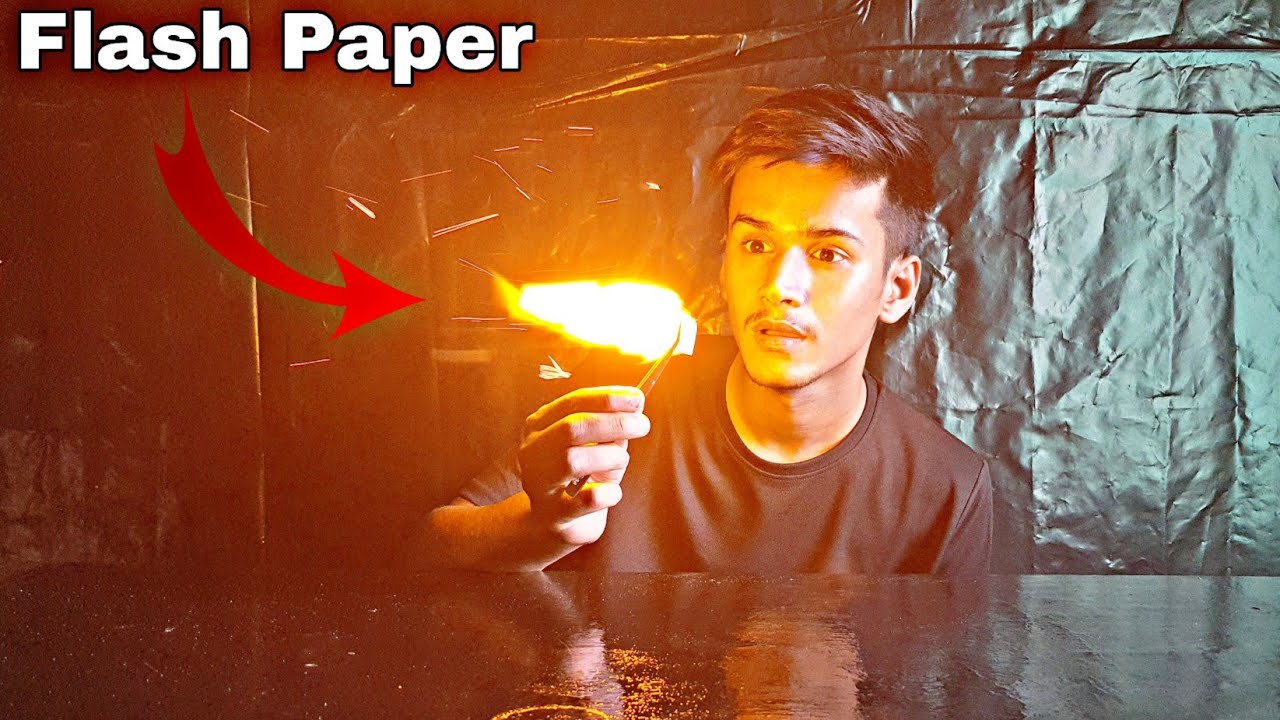 How to Make Flash Paper || Making Flash Paper in Hindi || Nitrating ...