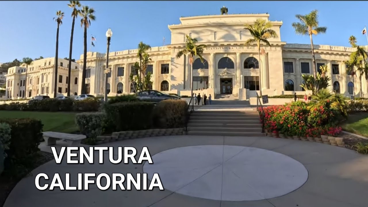 San Buenaventura City Hall - Ventura, CALIFORNIA [4K] | Walking Tour