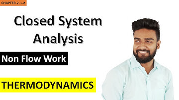THERMODYNAMICS || CLOSED SYSTEM ANALYSIS || NON-FLOW WORK IN VARIOUS PROCESSES || HINDI || 2020