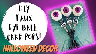 Faux Halloween Cake Pop DIY