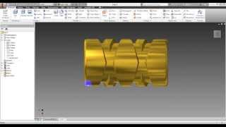 traverse roll drawing in AutoCAD Inventor