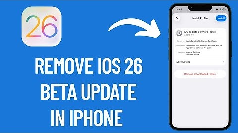 How to Remove iOS 26 Beta Update in iPhone