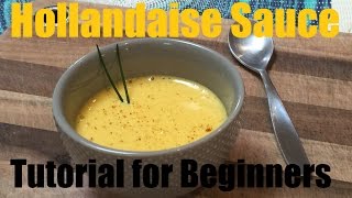 How to make hollandaise sauce - Hollandaise sauce video tutorial - The French cooking Academy
