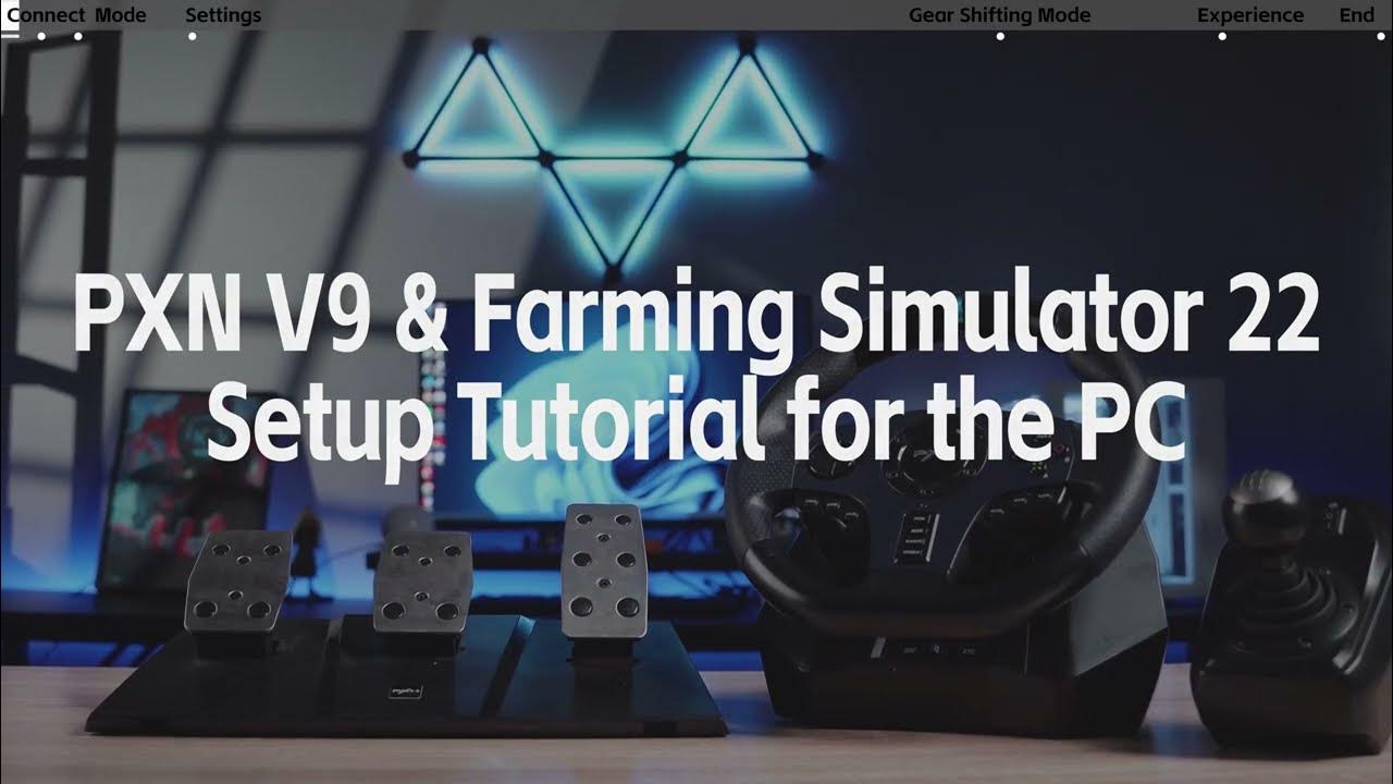 PXN V9 Gaming Steering Wheel & Farming Simulator 22 Setup Tutorial on