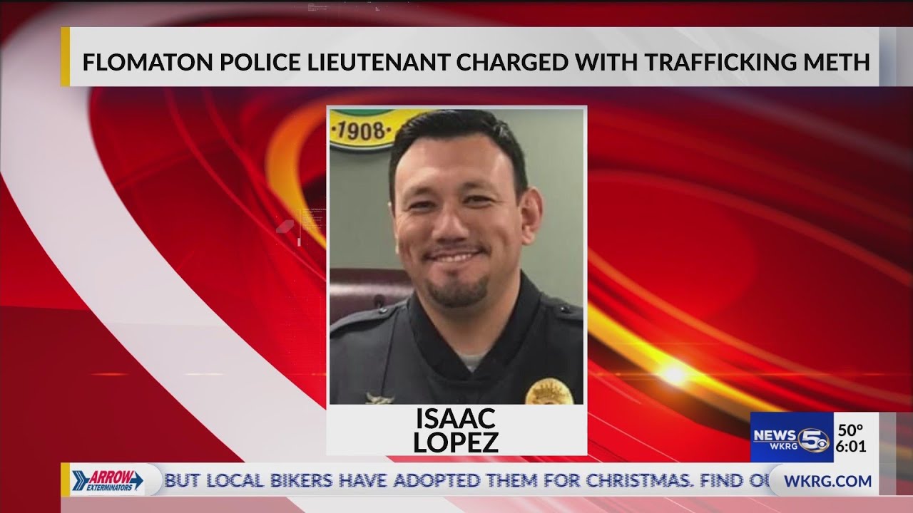 Flomaton police officer charged with trafficking meth YouTube