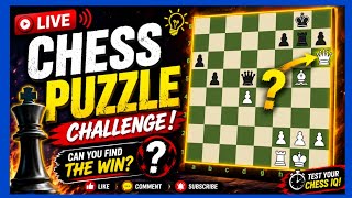 🚨 Chess Puzzle Marathon LIVE | Solve Tactics, Checkmates & Winning Combinations!