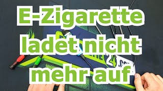 E-Zigarette lädt nicht mehr auf - Die Lösung