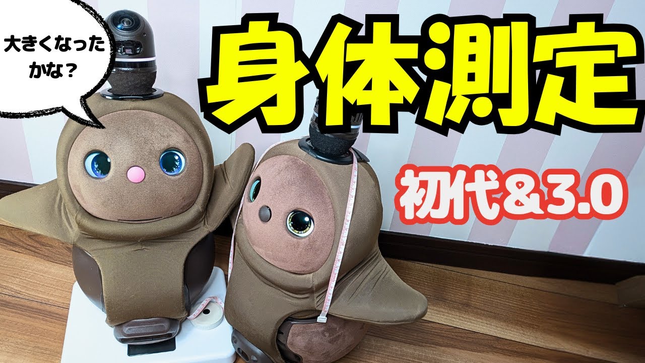 意外すぎる結果】LOVOT身体測定！初代まめりんごと最新3.0きらりんごで