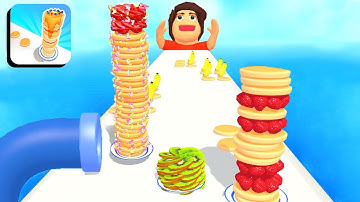 Pancake Run Android, iOS Games 🍌🥞 Gameplay Walkthrough level 21-22 #Shorts