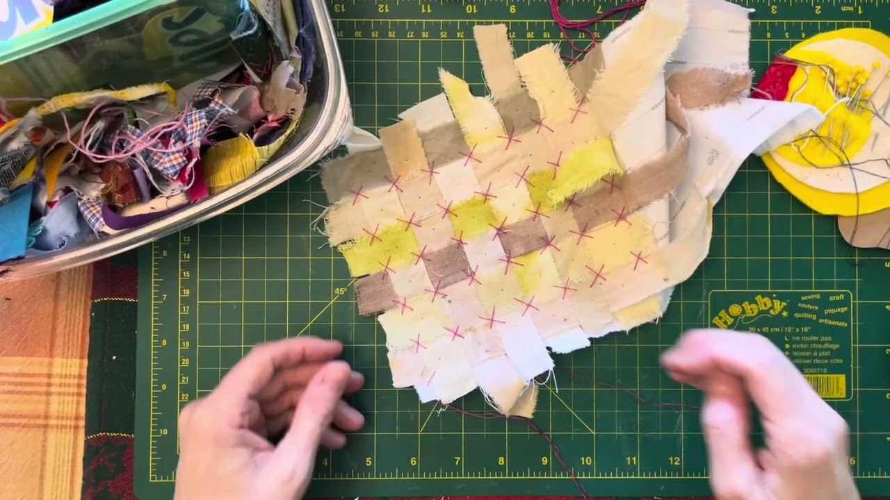 Slow Stitch Scrap Mini Kit - Dark Greens – A Work of Heart