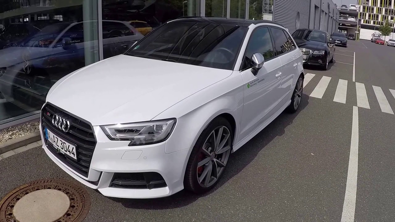 AUDI S3 SPORTBACK ! NEW MODEL2017 ! WHITE AND BLACK COLOUR ! WALKAROUND !