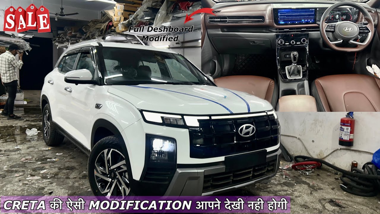 CRETA MODIFIED FROM BASE TO TOP | FULL DASHBOARD ALLOY WHEELS SEAT ...