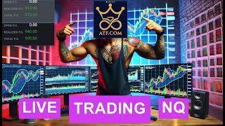 LIVE TRADING $1800! APEX funded New accounts! #NQ #QQQ