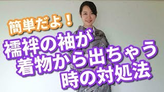 襦袢の袖が着物から飛び出す時の対処法【着付師 咲季】