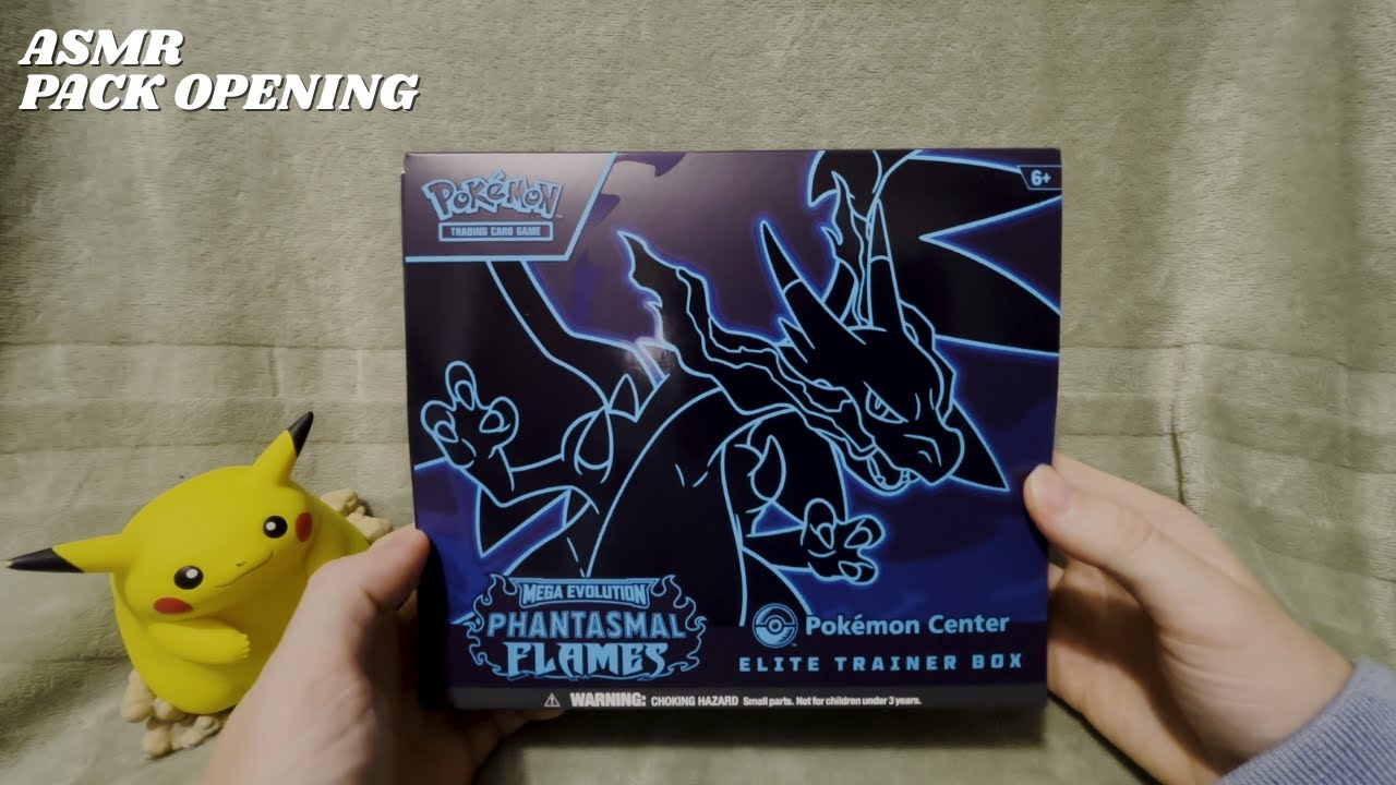 ASMR Pokemon Phantasmal Flames Открытие ETB!