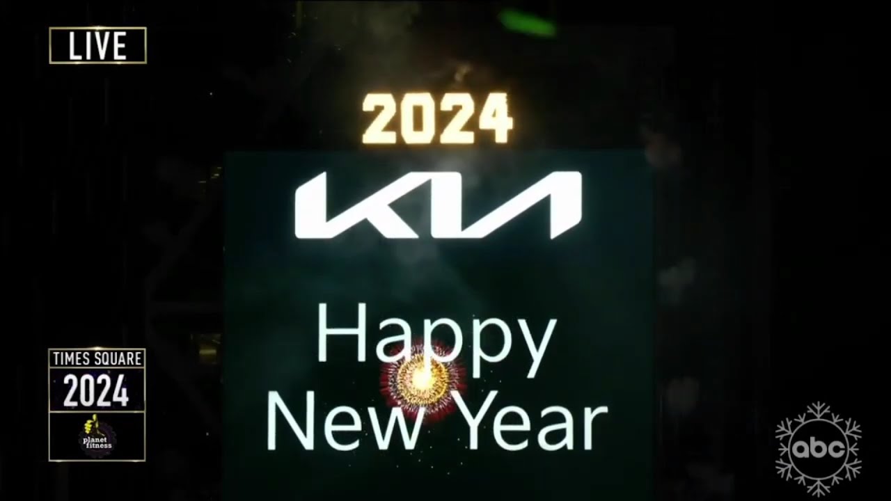 NYRE 2024 ball drop without NYRE auld lang syne playing during parts of the Countdown extended edit