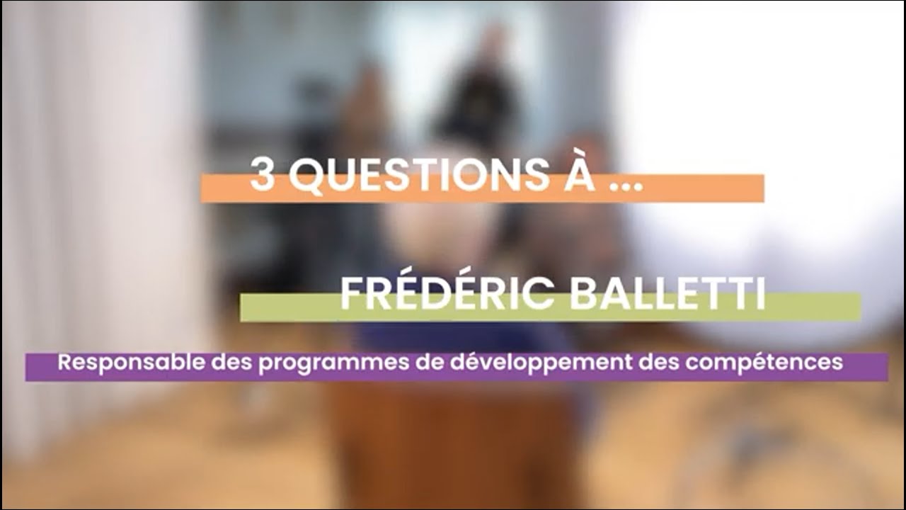 3 question à Frédéric Balletti