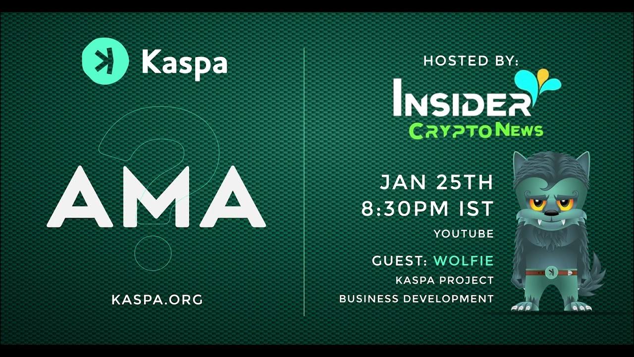 KASPA AMA with Insider Crypto News | Guest: Wolfie 2023 - YouTube