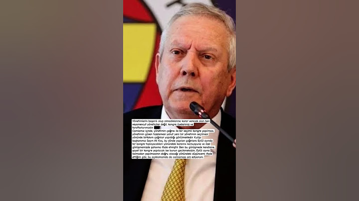 Aziz Yıldırım Adaylık Şartını Açıkladı! #haber #gündem #sondakika