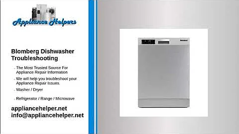 blomberg dishwasher troubleshooting