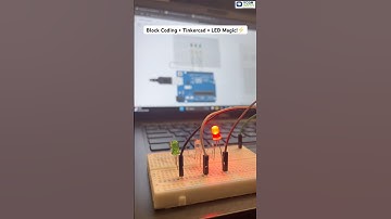 Block Coding + Tinkercad = LED Magic!⚡ #roboarmy #arduinoproject #tinkercad #blockcoding