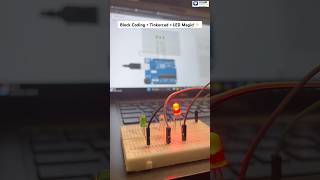 Block Coding + Tinkercad = LED Magic!⚡ #roboarmy #arduinoproject #tinkercad #blockcoding