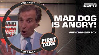 PAY ATTENTION! THAT'S NOT BASEBALL! 🗣️ - Mad Dog sounds off on Chris Martin & Brewers | First Take