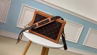 M44660 Louis Vuitton/LV soft trunk handbag vintage monogram compact suitcase sling-chain crossbody screenshot 4