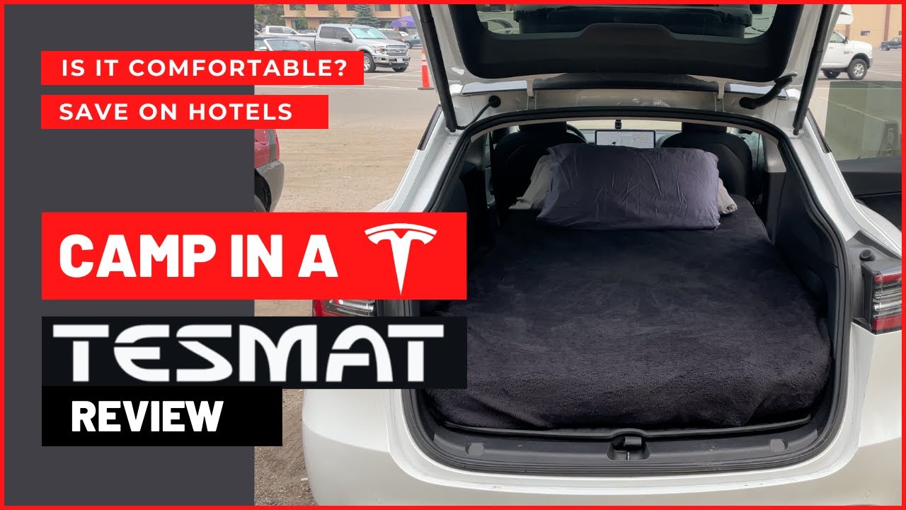 TESMAT  Car Camping Mattress and Privacy Screen for Tesla Model 3 and Model  Y