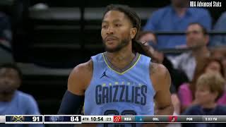 Derrick Rose 16 pts 4 reb 3 ast vs Denver Nuggets | 2023-10-27