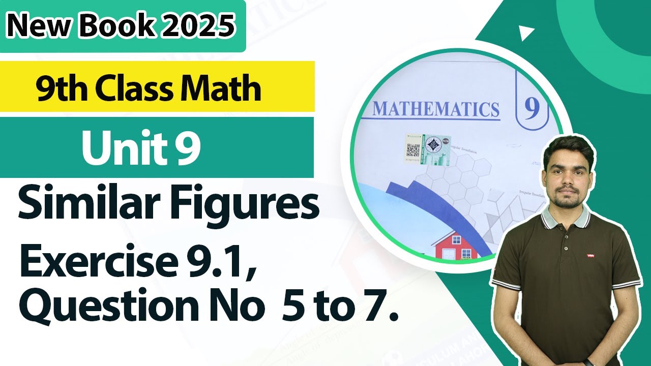 9th Class Math Unit 9 | Exercise 9.1 Question 5 to 7 | 9th Math Book ...