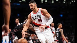 Enes Kanter Shines In Trail Blazers Debut 18 Points Blazers Vs. Nets Highlights 2.21.2019