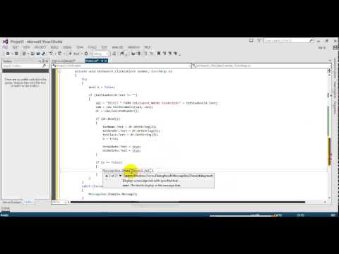 Advanced C# Tutorial 19 4 Project1 How to write Select Code From Access  in C# Programming