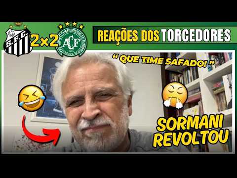 REAÇÕES SORMANI REVOLTADO COM JOGO DO SANTOS! SANTOS 2x2 CHAPECOENSE - BRASILEIRÃO 2026