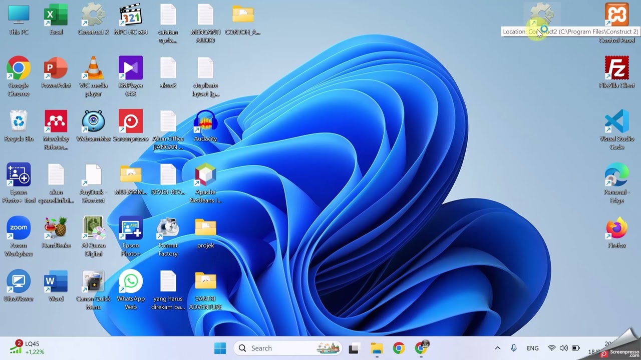 cara install Construct 2